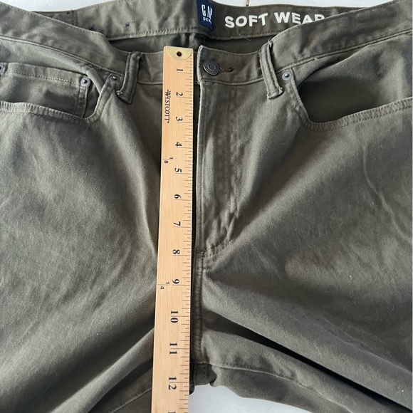 Gap Men's Slim Fit Soft Wear Stretch 5 Pocket Olive Green 36x32 - Picture 14 of 15